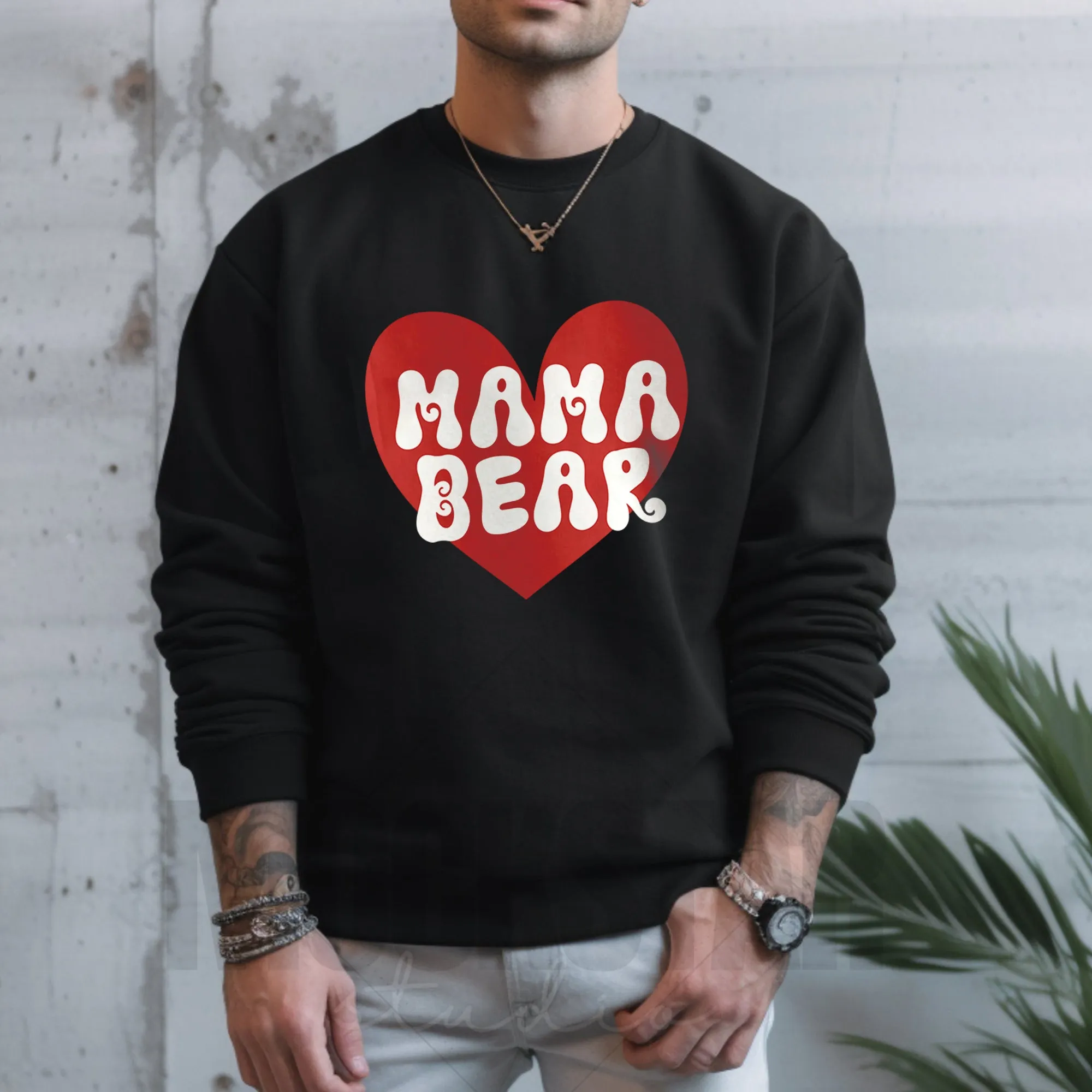 Mama Bear Sweatshirt, Mother’s Day Gift, Cute Mama Crewneck, Mom Life Shirt, New Mom Gift,Baby Shower Gift,Mom Shirt,Personalized Tee