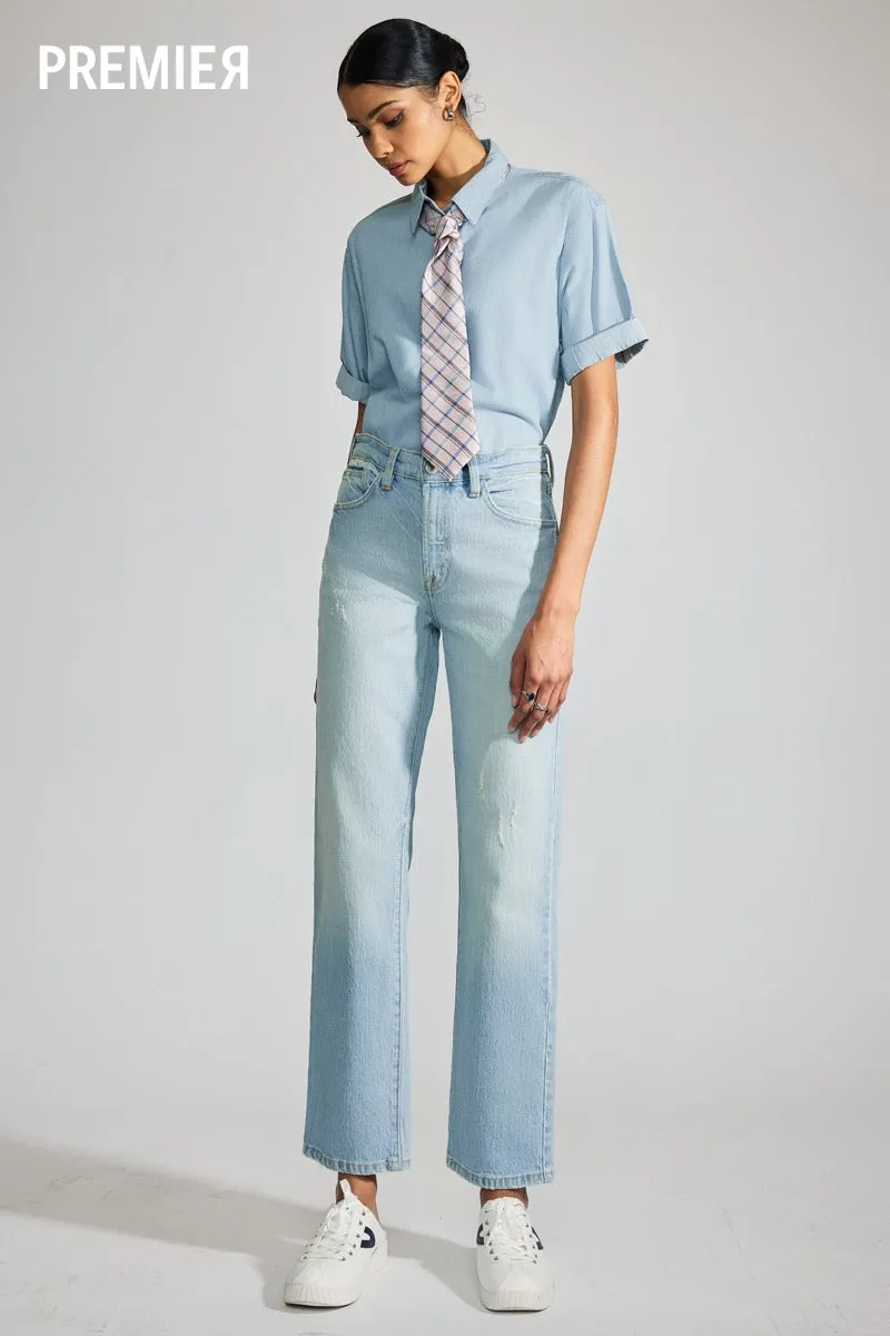 Marisela Premier High Rise Straight Jeans