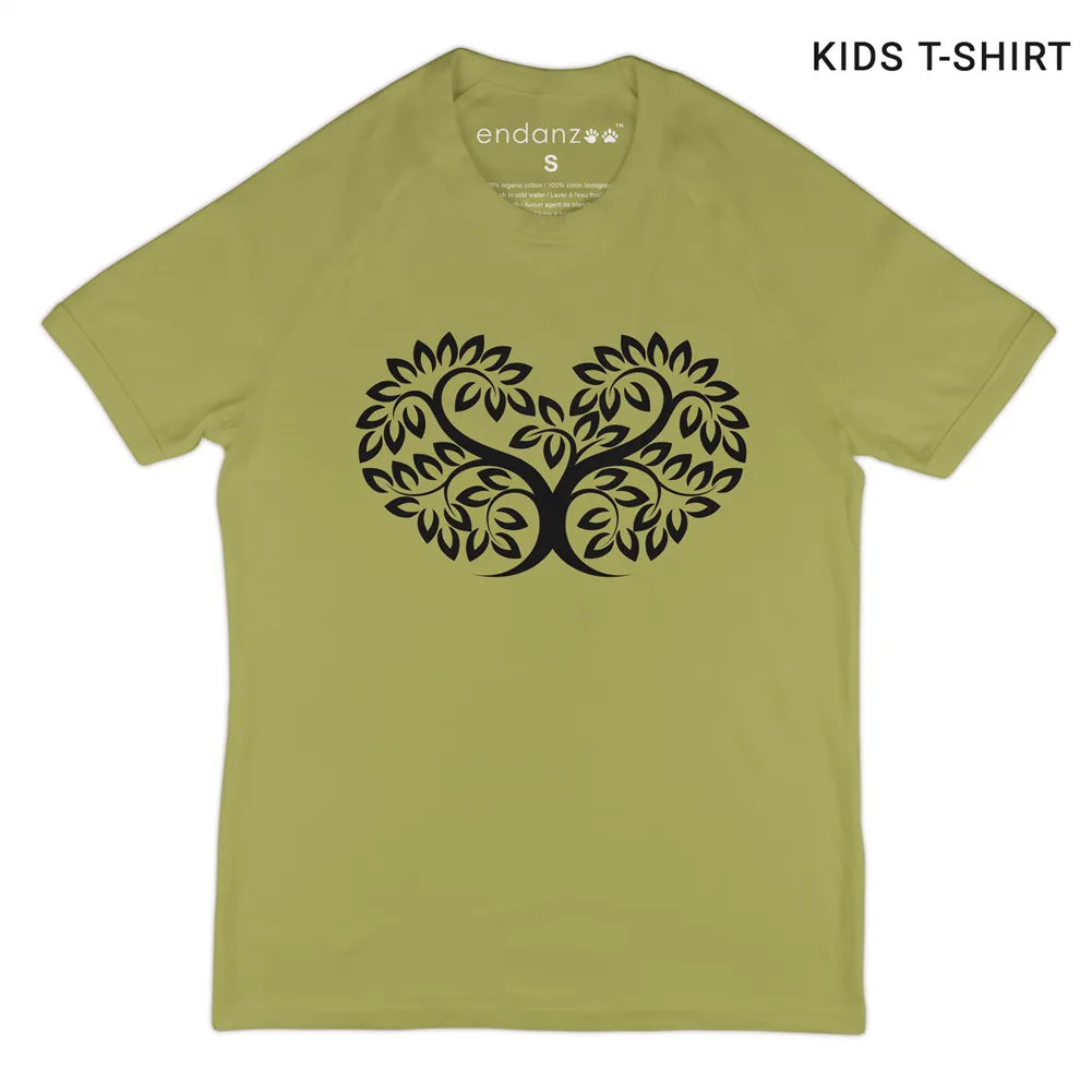 Matching Family Organic Tee Shirts - Family Tree Love (Green)