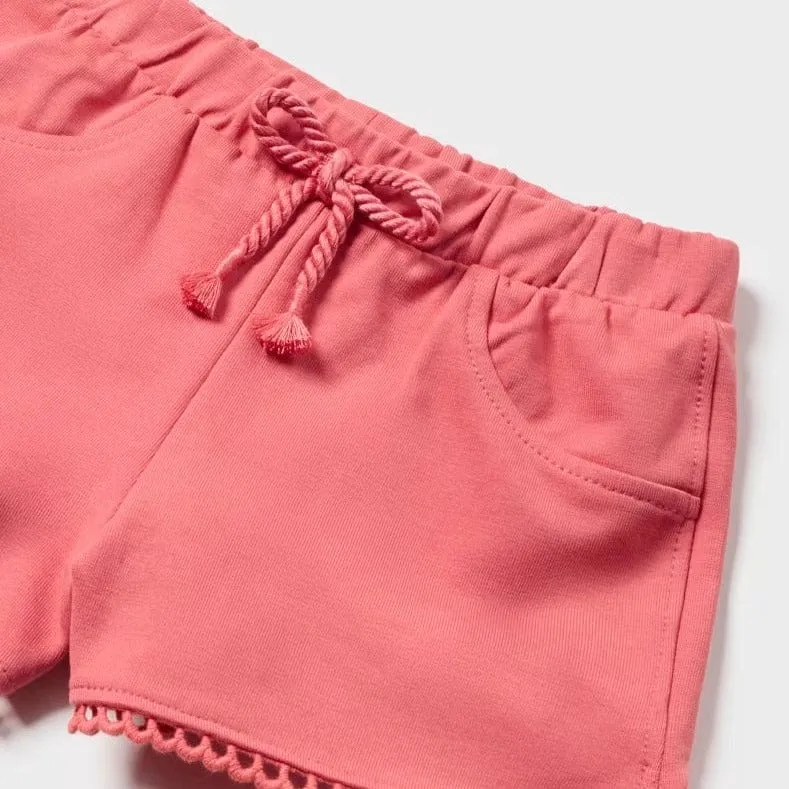 Mayoral 3pc Peach Summer Short Set