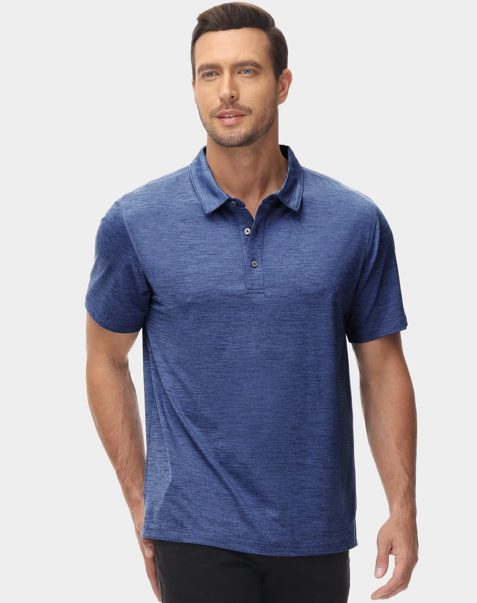 Men's Golf Dry Fit Polo Shirts Athletic Collared Shirt
