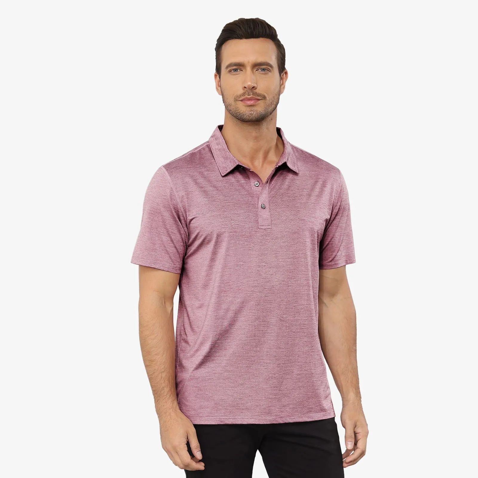 Men's Golf Dry Fit Polo Shirts Athletic Collared Shirt