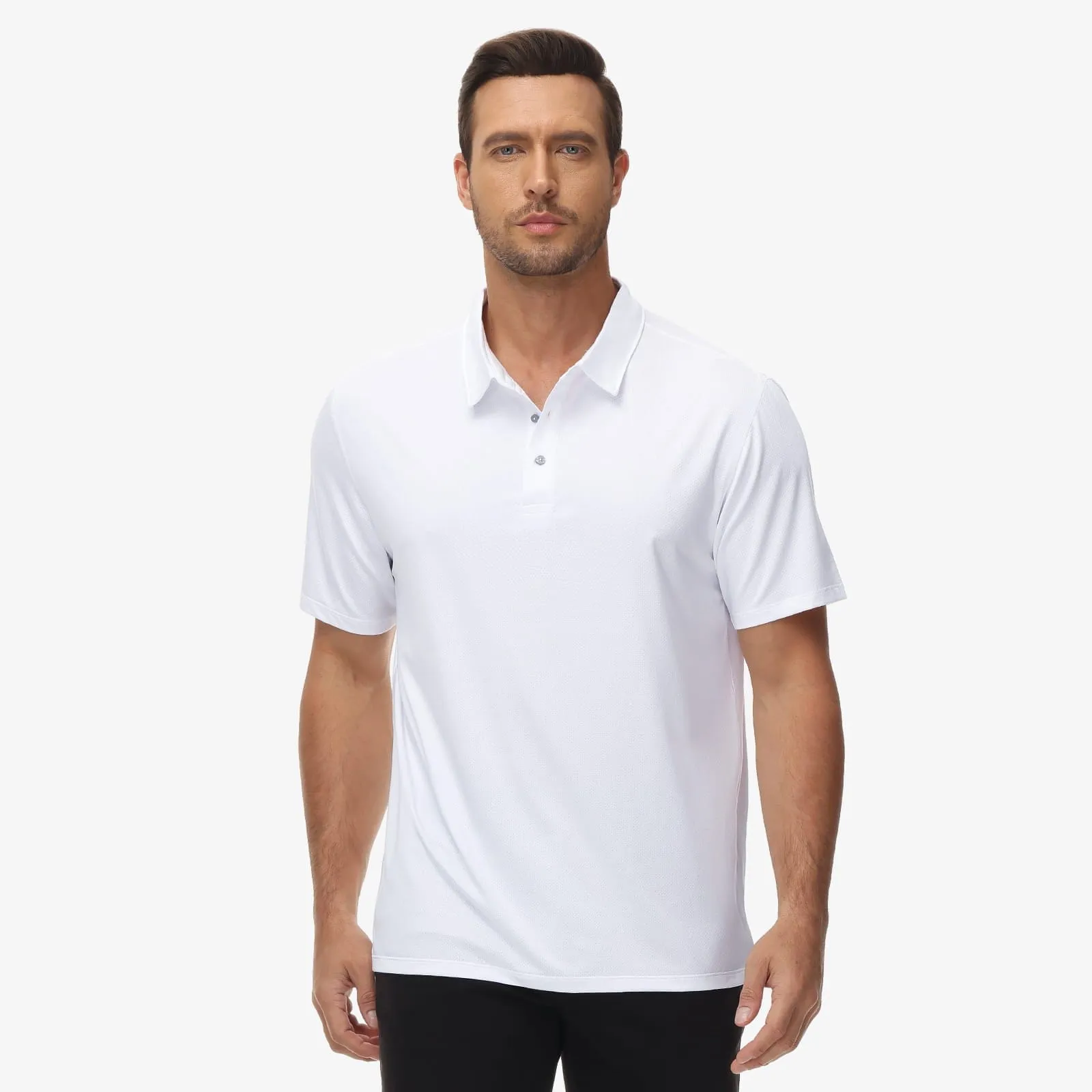 Men's Golf Dry Fit Polo Shirts Athletic Collared Shirt