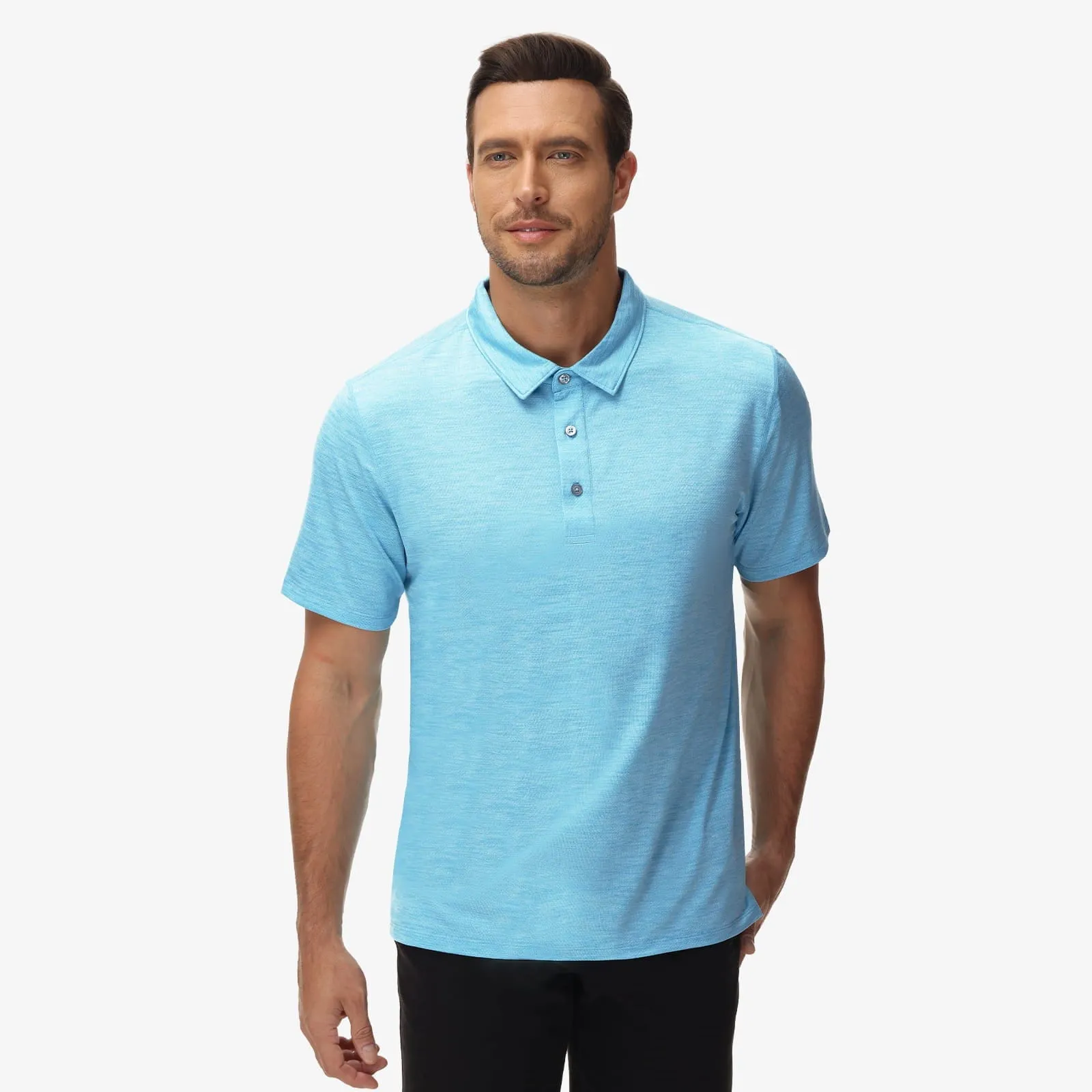 Men's Golf Dry Fit Polo Shirts Athletic Collared Shirt