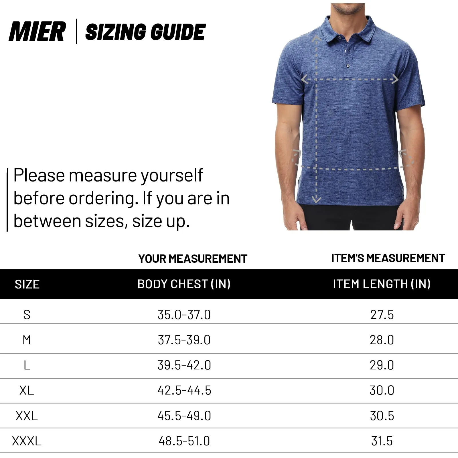 Men's Golf Dry Fit Polo Shirts Athletic Collared Shirt