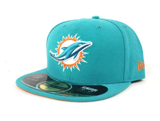 Miami Dolphins NFL New Era 59Fifty Fitted Hat (Team Color)