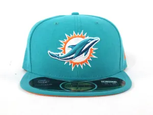 Miami Dolphins NFL New Era 59Fifty Fitted Hat (Team Color)