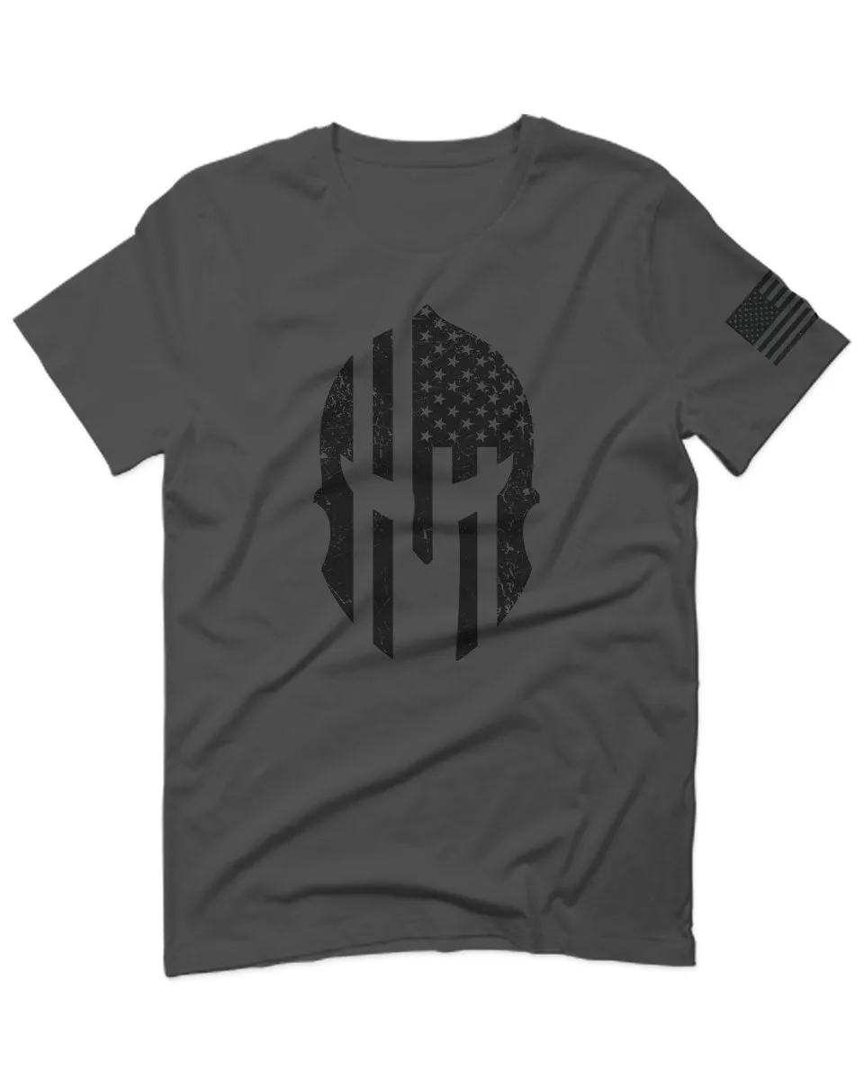 Military Come and Take Greek Molon Labe Spartan American Flag For men T Shirt