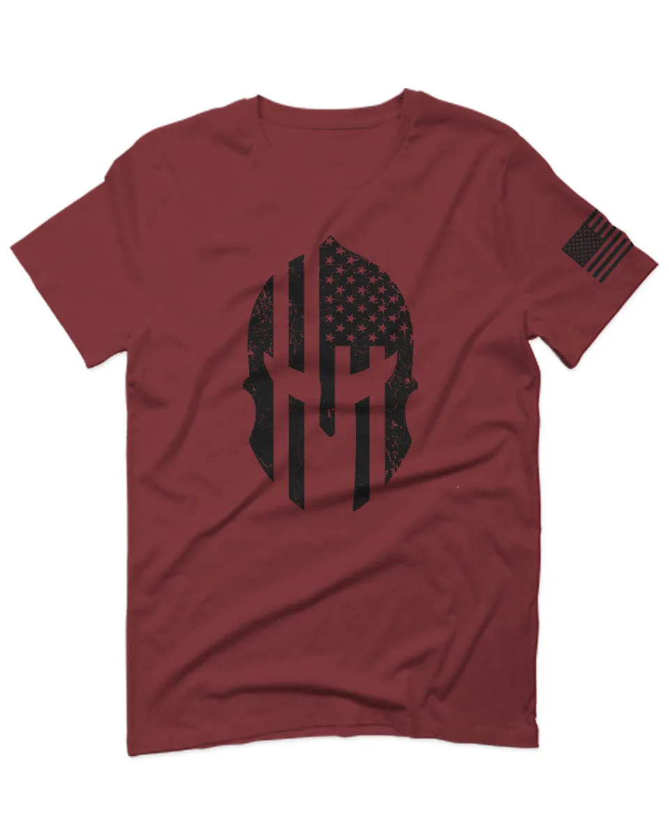 Military Come and Take Greek Molon Labe Spartan American Flag For men T Shirt