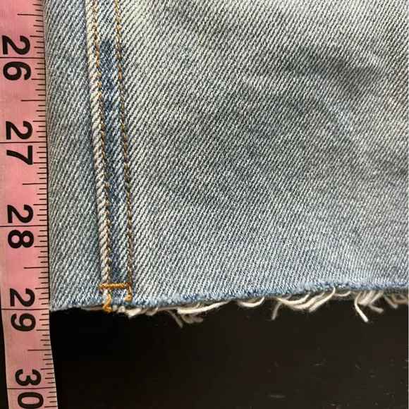 Mo&amp;Co cropped wide-leg jeans in light blue size 27.