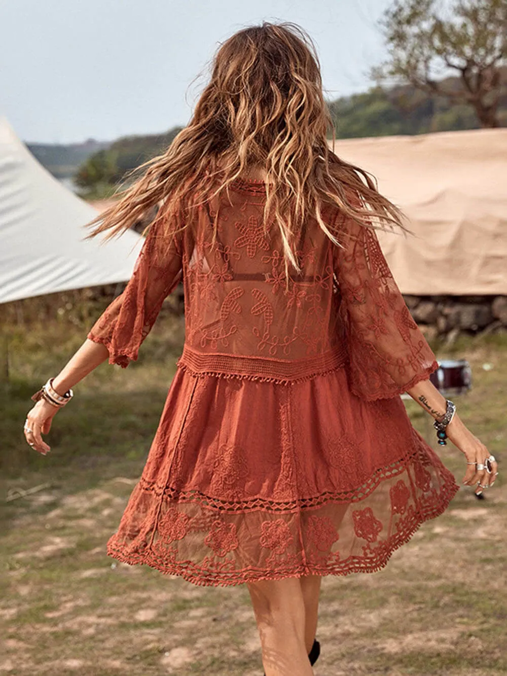 Molly Loose V-Neck Mini Dress