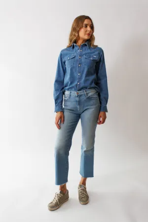 Mother Denim The Kick It Ankle Fray