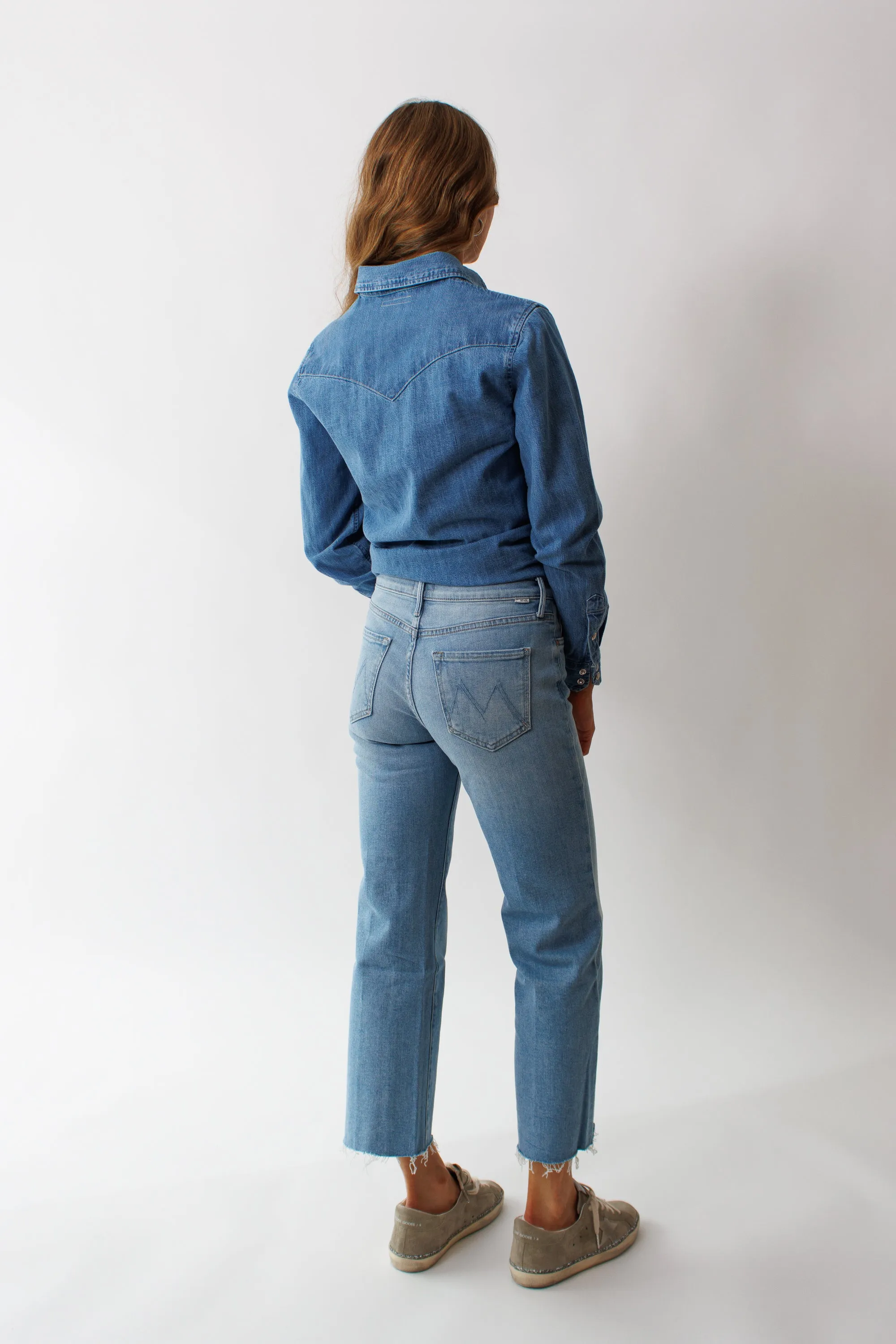 Mother Denim The Kick It Ankle Fray