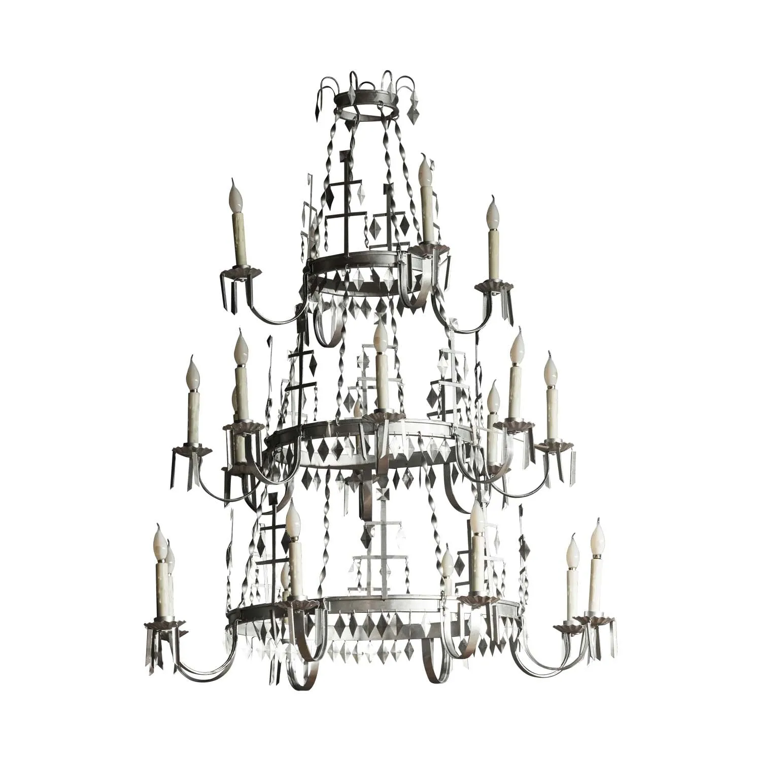 Multi Tier Steel Chandelier