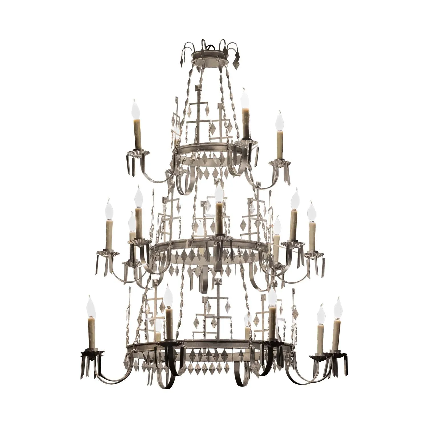 Multi Tier Steel Chandelier
