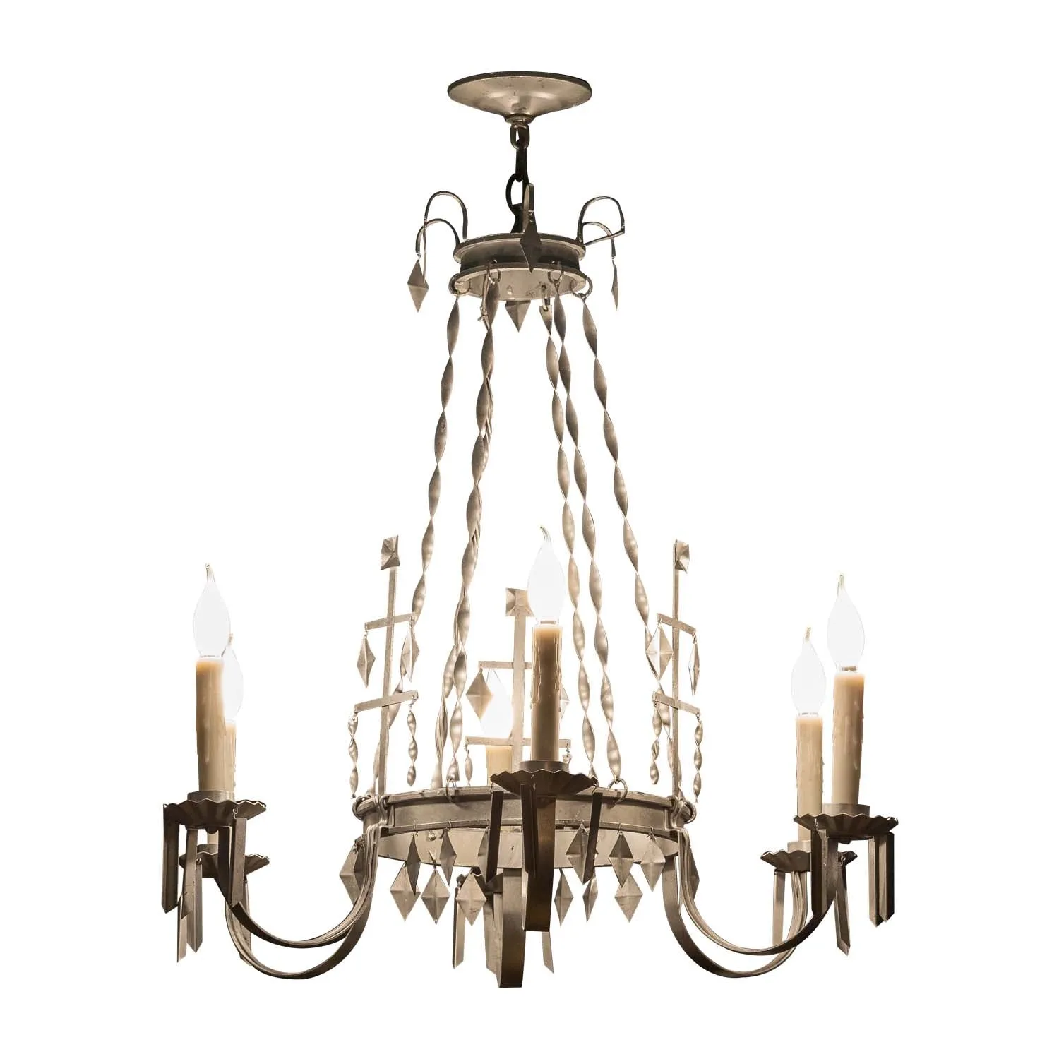 Multi Tier Steel Chandelier