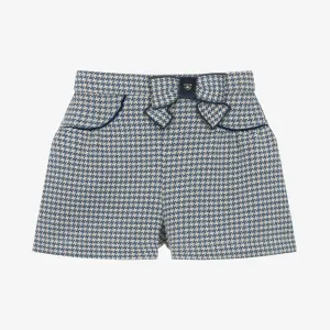 Navy Checkered Shorts