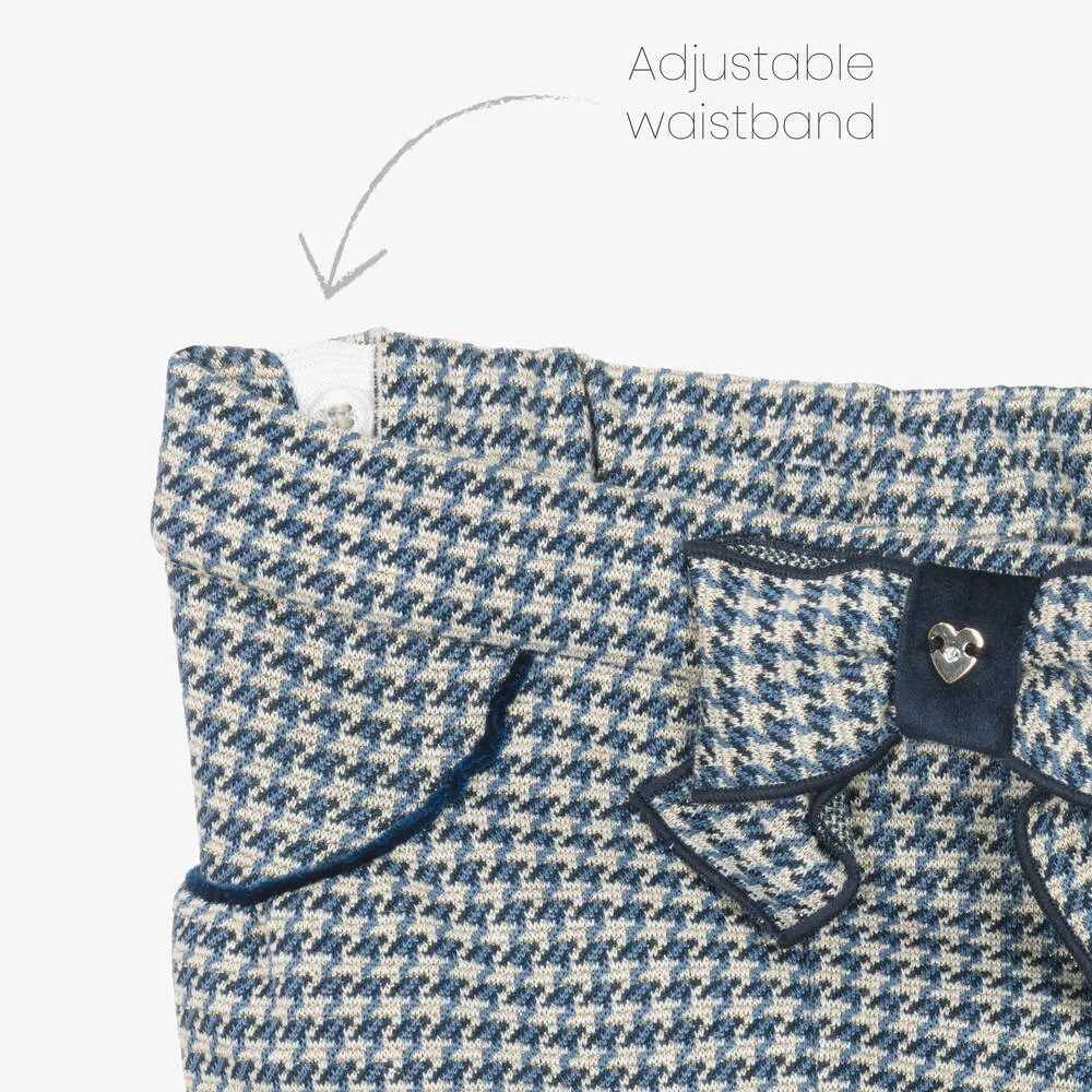 Navy Checkered Shorts