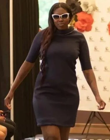 Neoprene Fitted Knee Length Dress