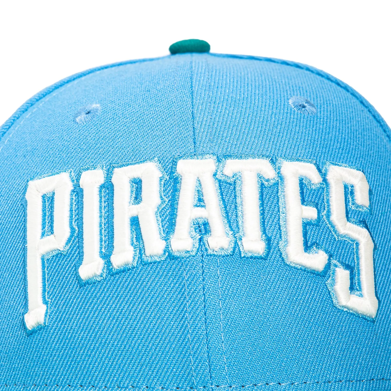 New Era 59Fifty Caribbean Waters Pittsburgh Pirates 2006 All Star Game Patch Word Hat - Light Blue, Teal