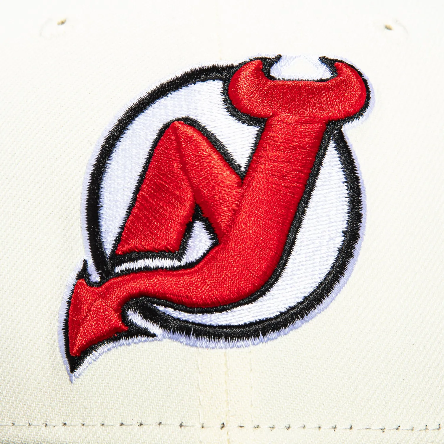 New Era 59Fifty New Jersey Devils 30 Martin Brodeur Patch Hat - White, Black