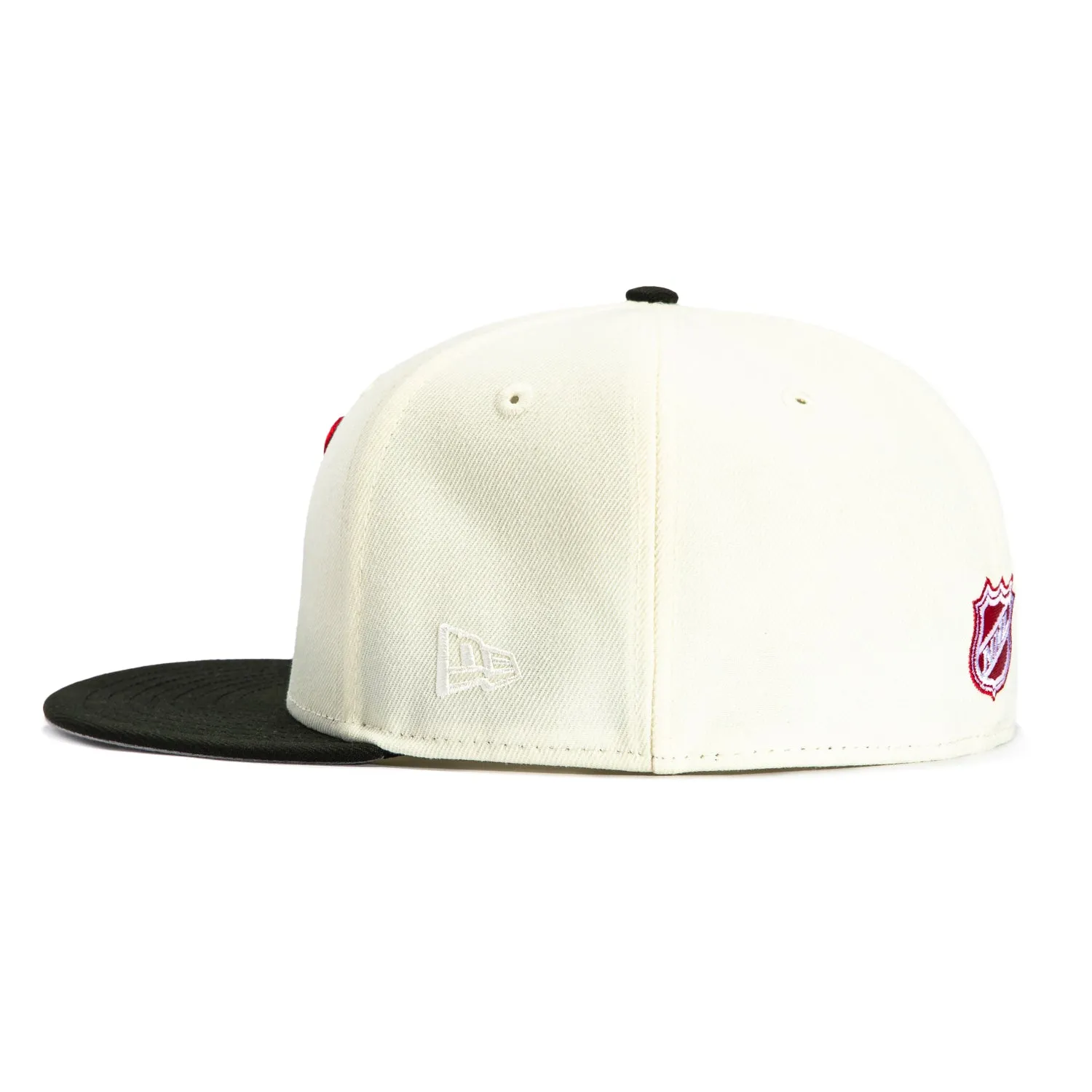 New Era 59Fifty New Jersey Devils 30 Martin Brodeur Patch Hat - White, Black