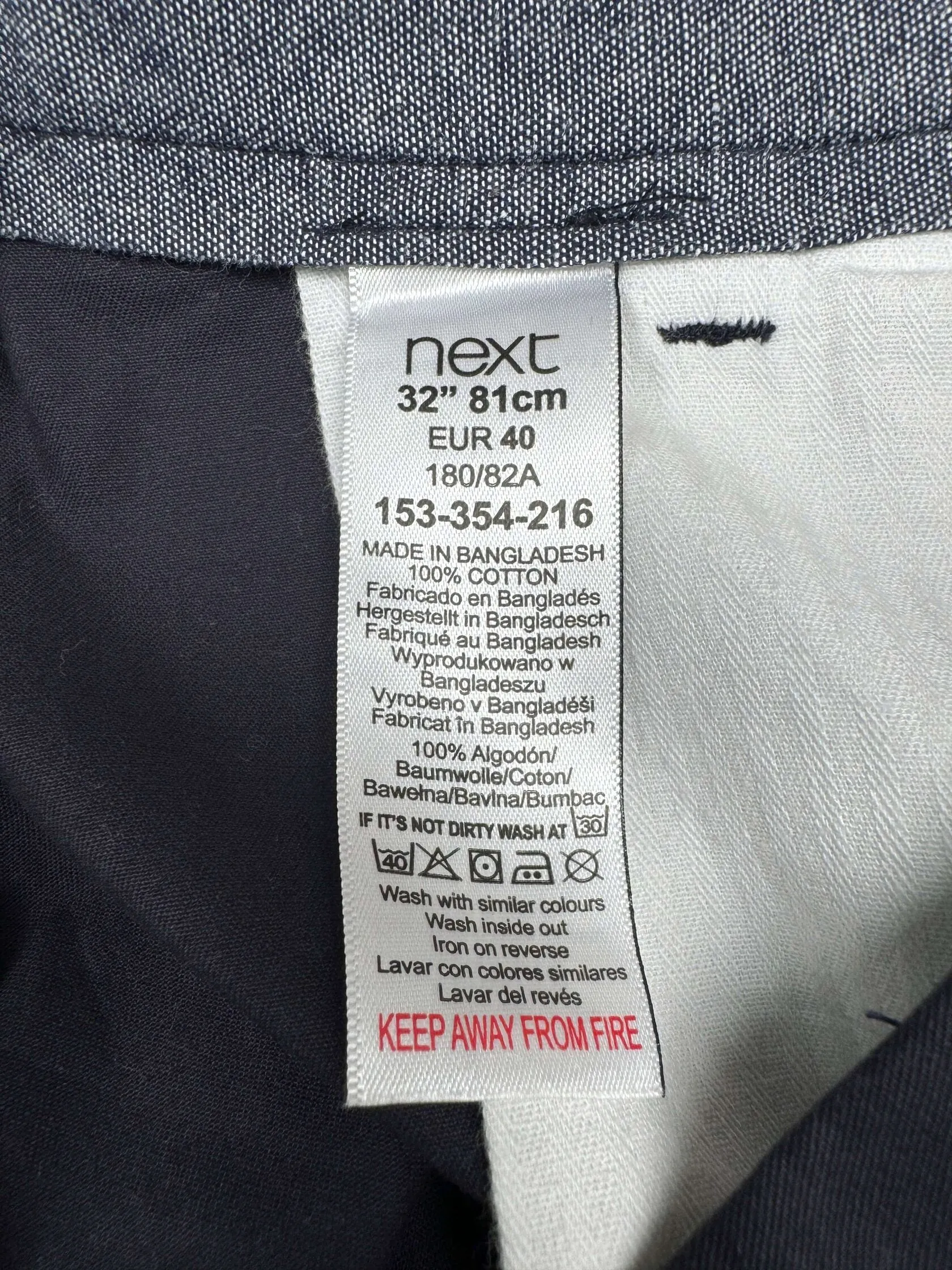 Next Tailored Shorts - Navy (Unused)