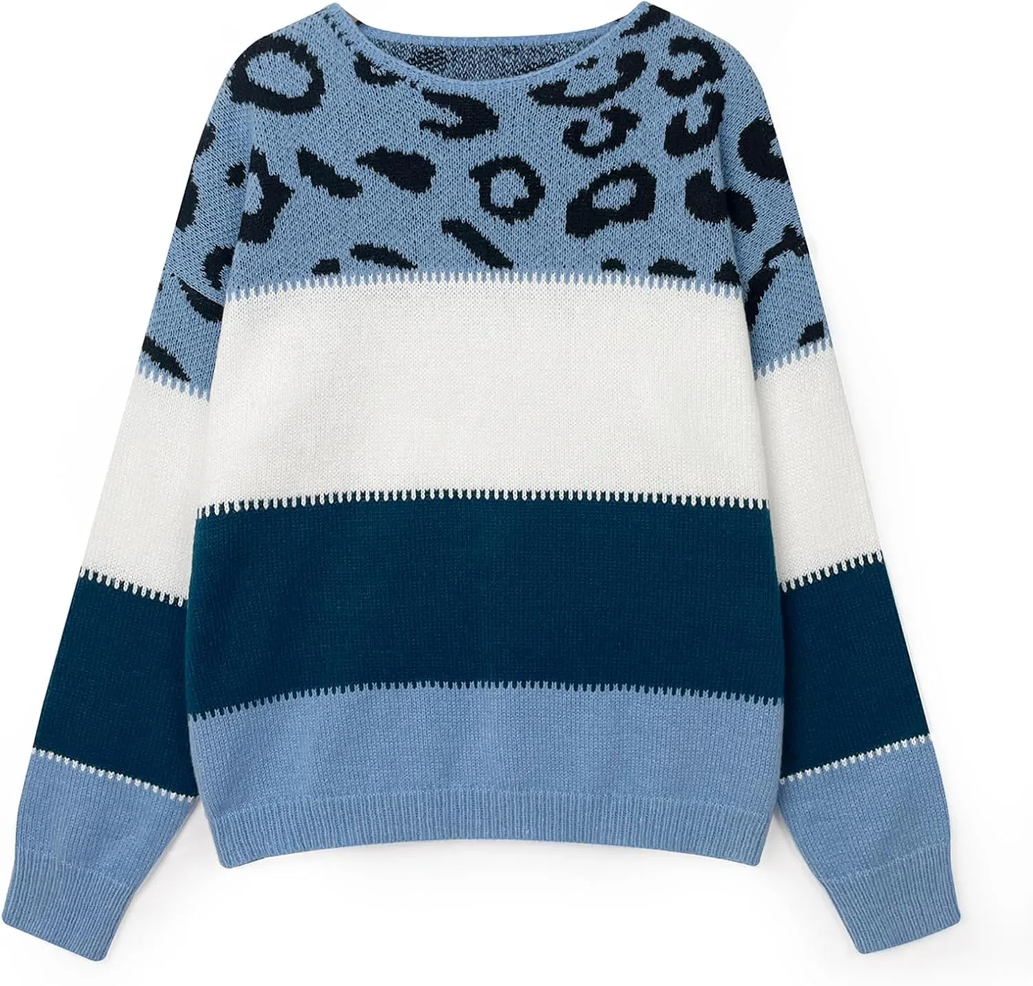 Nina – Oversized Women’s Leopard Sweater