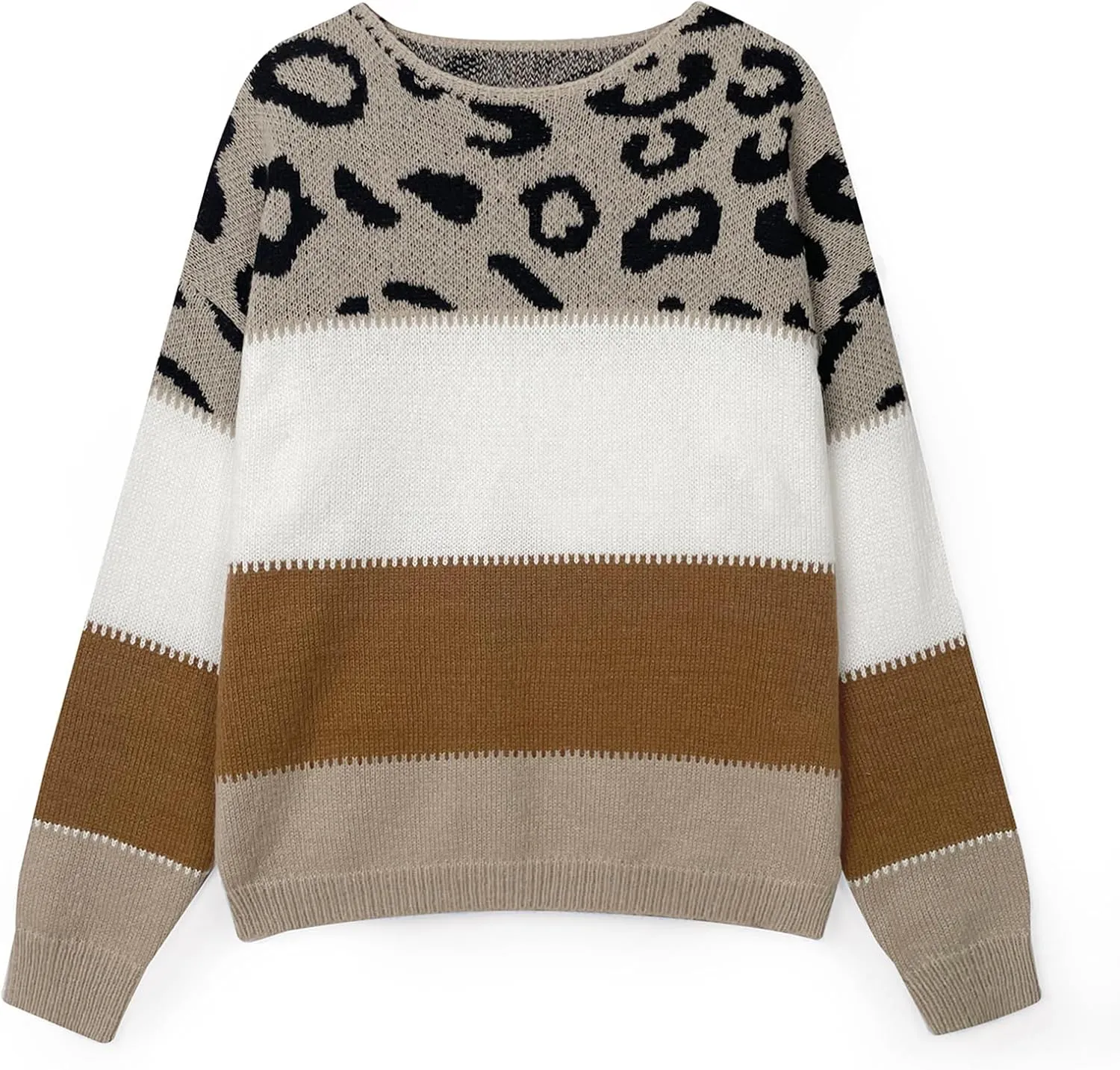 Nina – Oversized Women’s Leopard Sweater