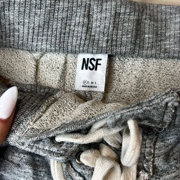 NSF Size P shorts gray tie up
