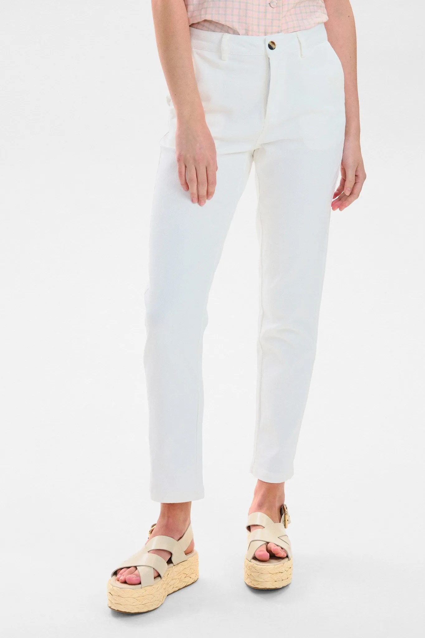 NUCARLISLE JEANS - Bright White