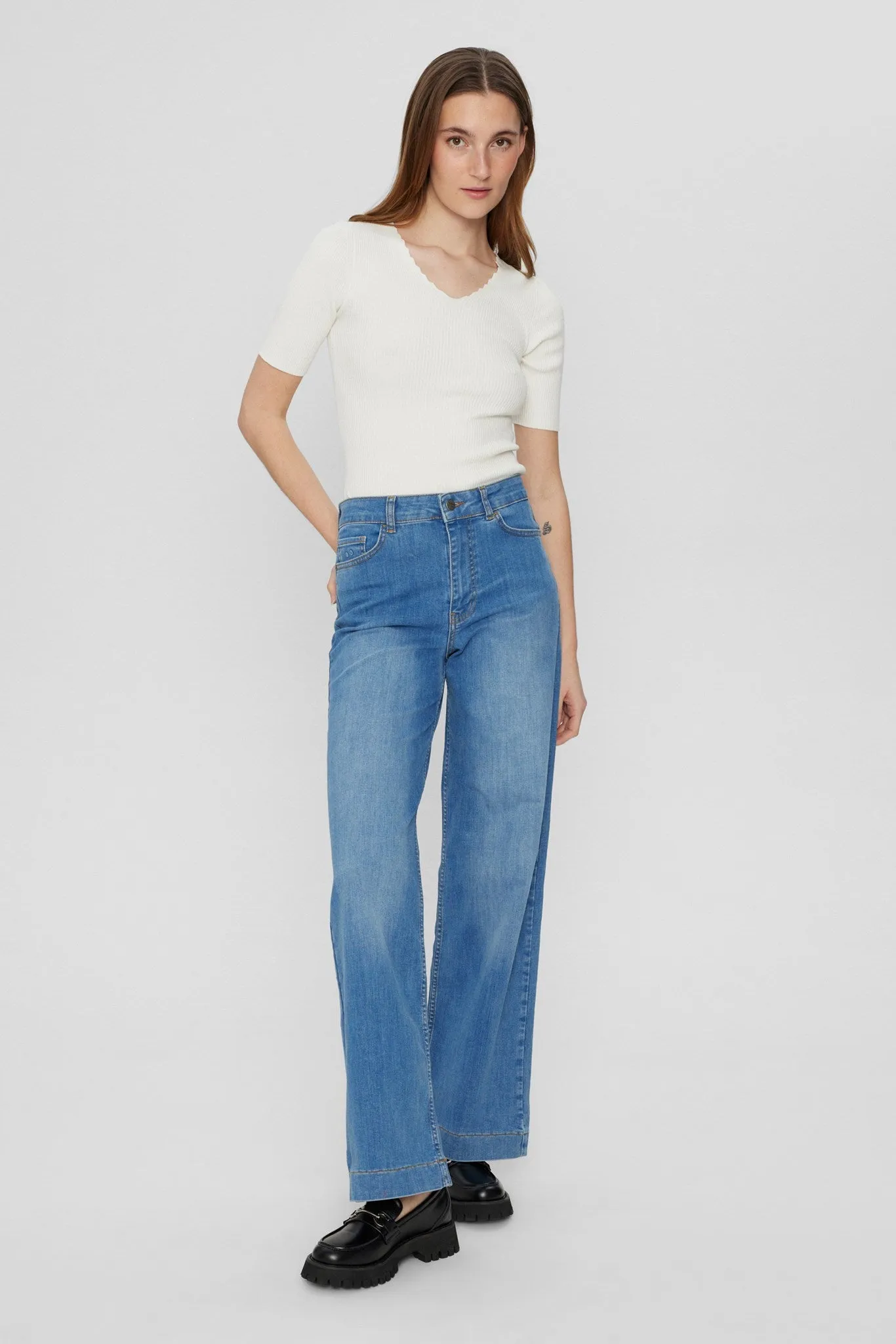 NUPARIS JEANS LONG LIGHT BLUE - Light Blue Denim