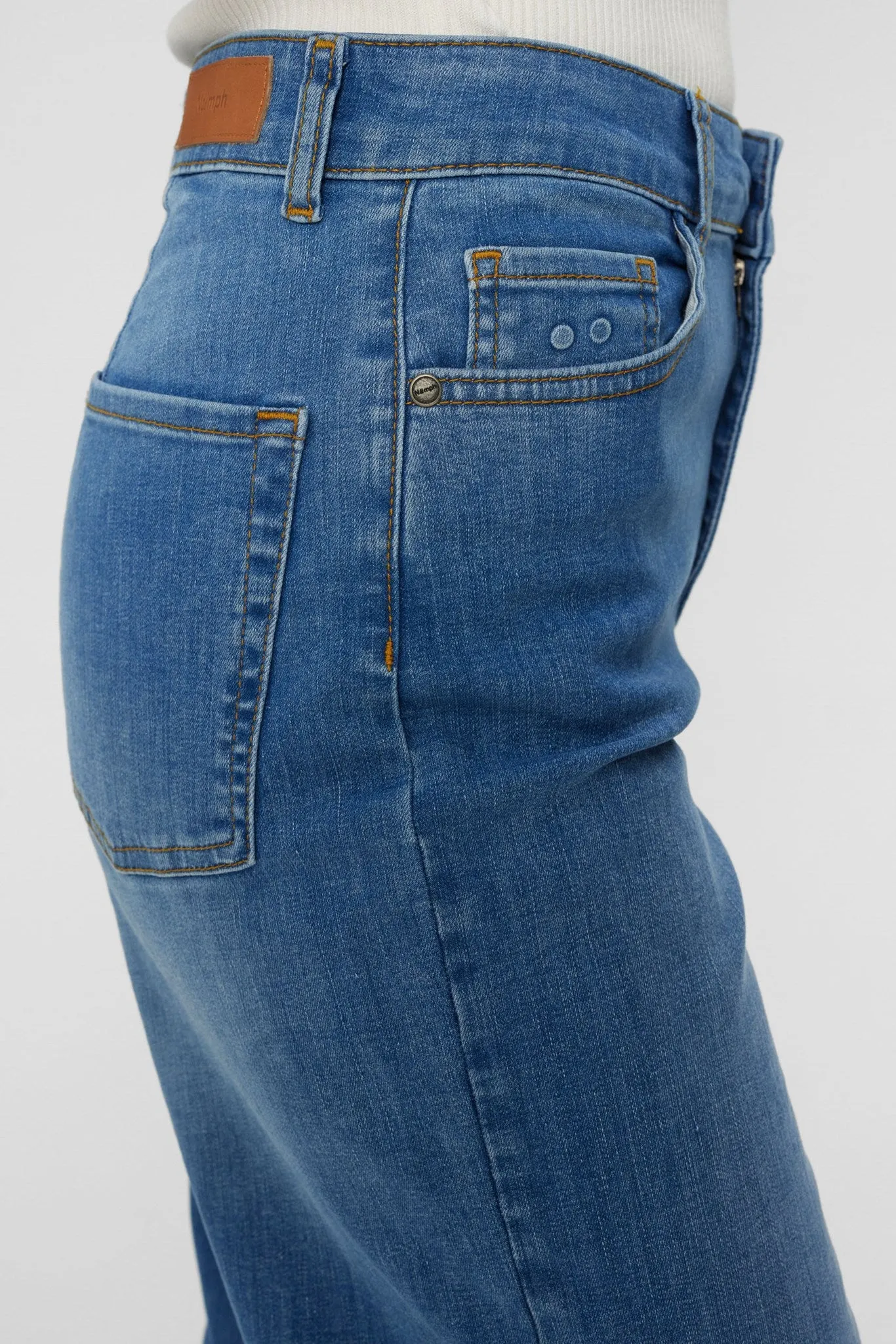 NUPARIS JEANS LONG LIGHT BLUE - Light Blue Denim