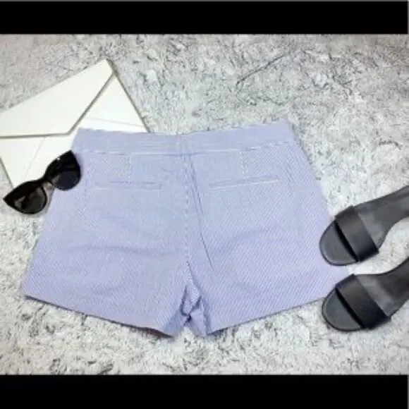 🔹NWT! J. Crew Blue &amp; Pleated Seersucker Shorts🔹
