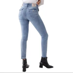 NWT TRUE RELIGION Halle Released Hem Super Skinny Jeans Mid Rise Size 30