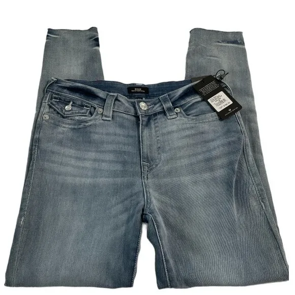 NWT TRUE RELIGION Halle Released Hem Super Skinny Jeans Mid Rise Size 30