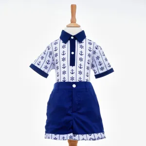 Ocean Baby Two Piece Nautical Striped Set (3Yrs-8Yrs)