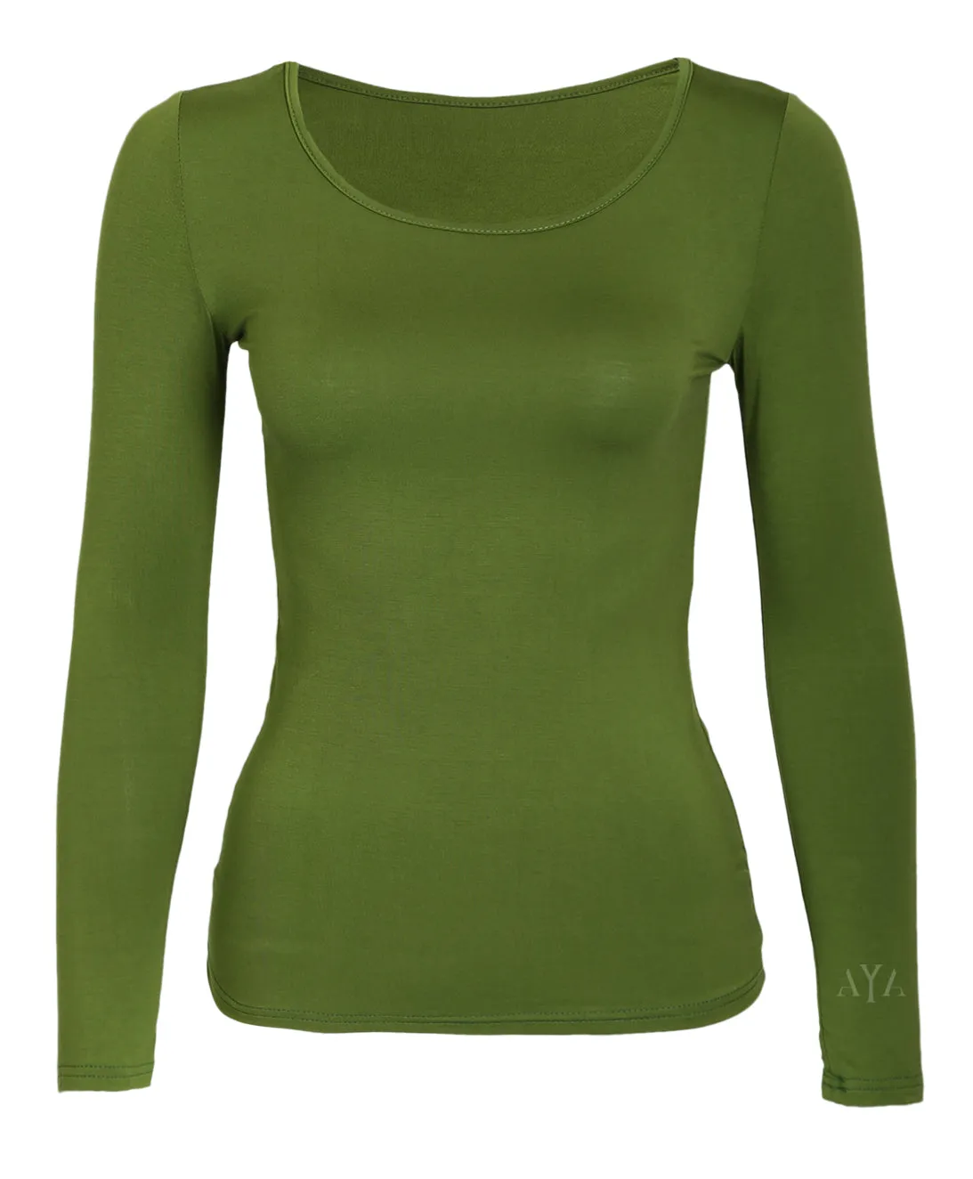 Olive Long Sleeve Body Shirt
