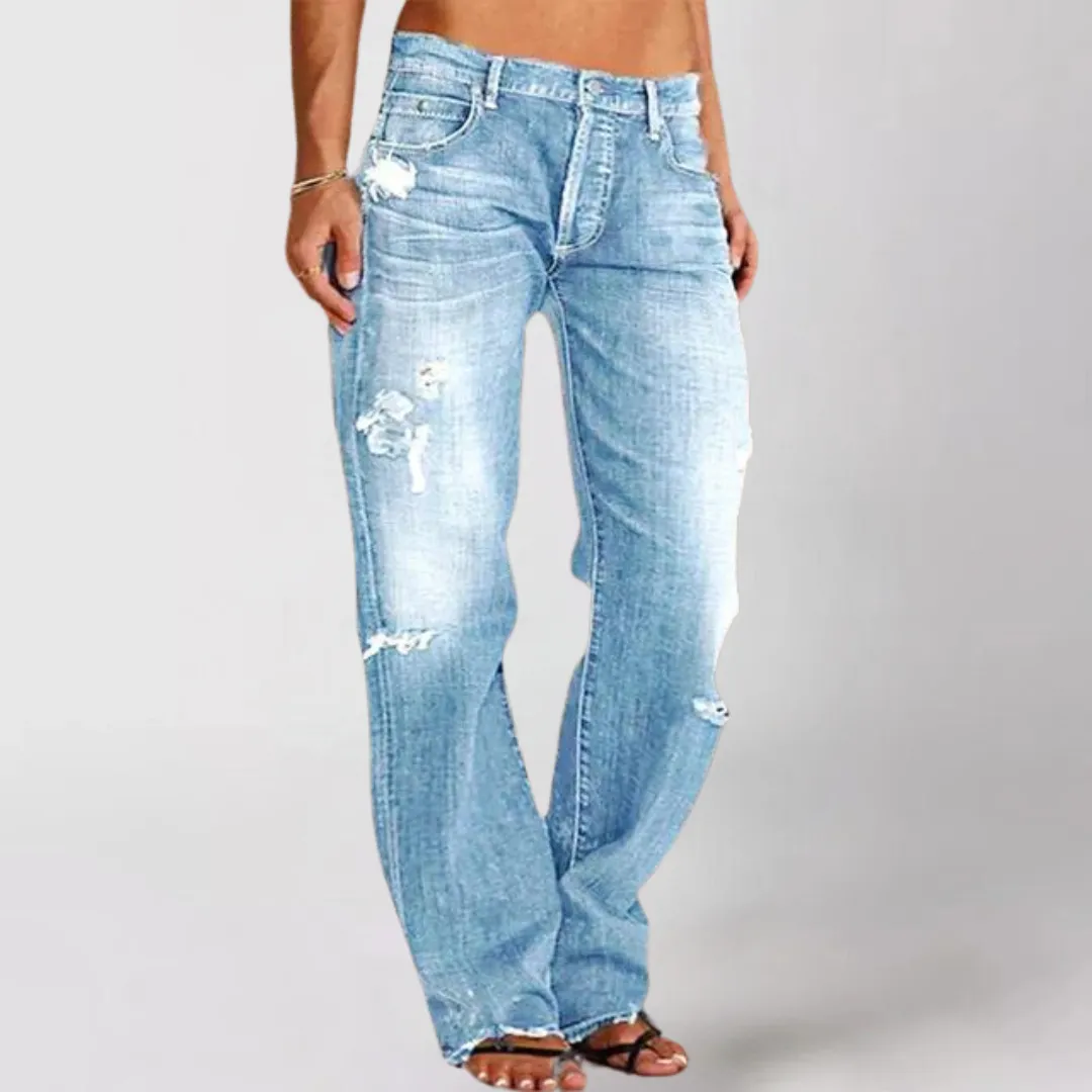 Olivia | Vintage Straight-Leg Jeans | Casual Style | Denim Stretch