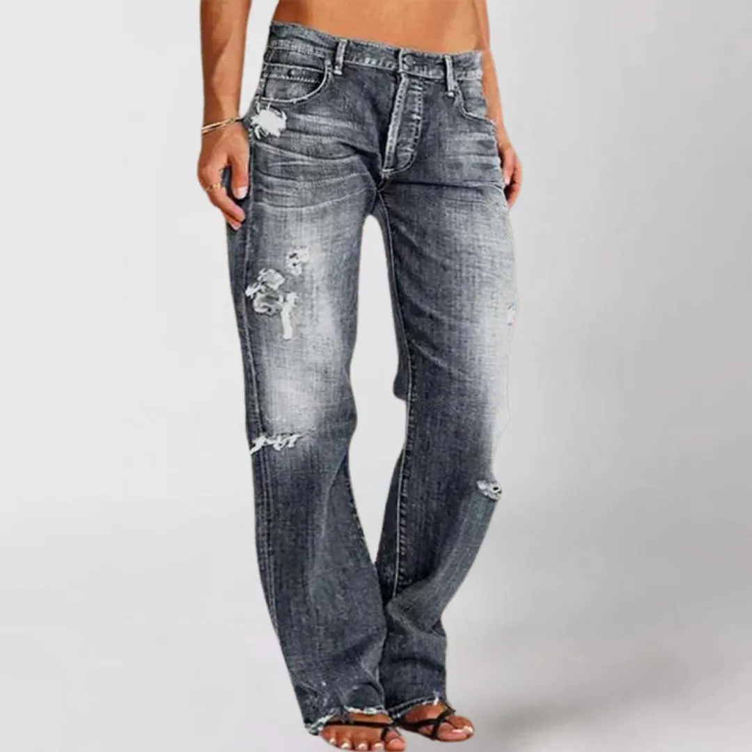 Olivia | Vintage Straight-Leg Jeans | Casual Style | Denim Stretch