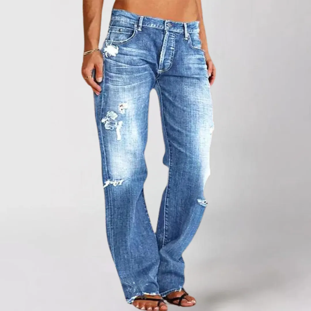 Olivia | Vintage Straight-Leg Jeans | Casual Style | Denim Stretch