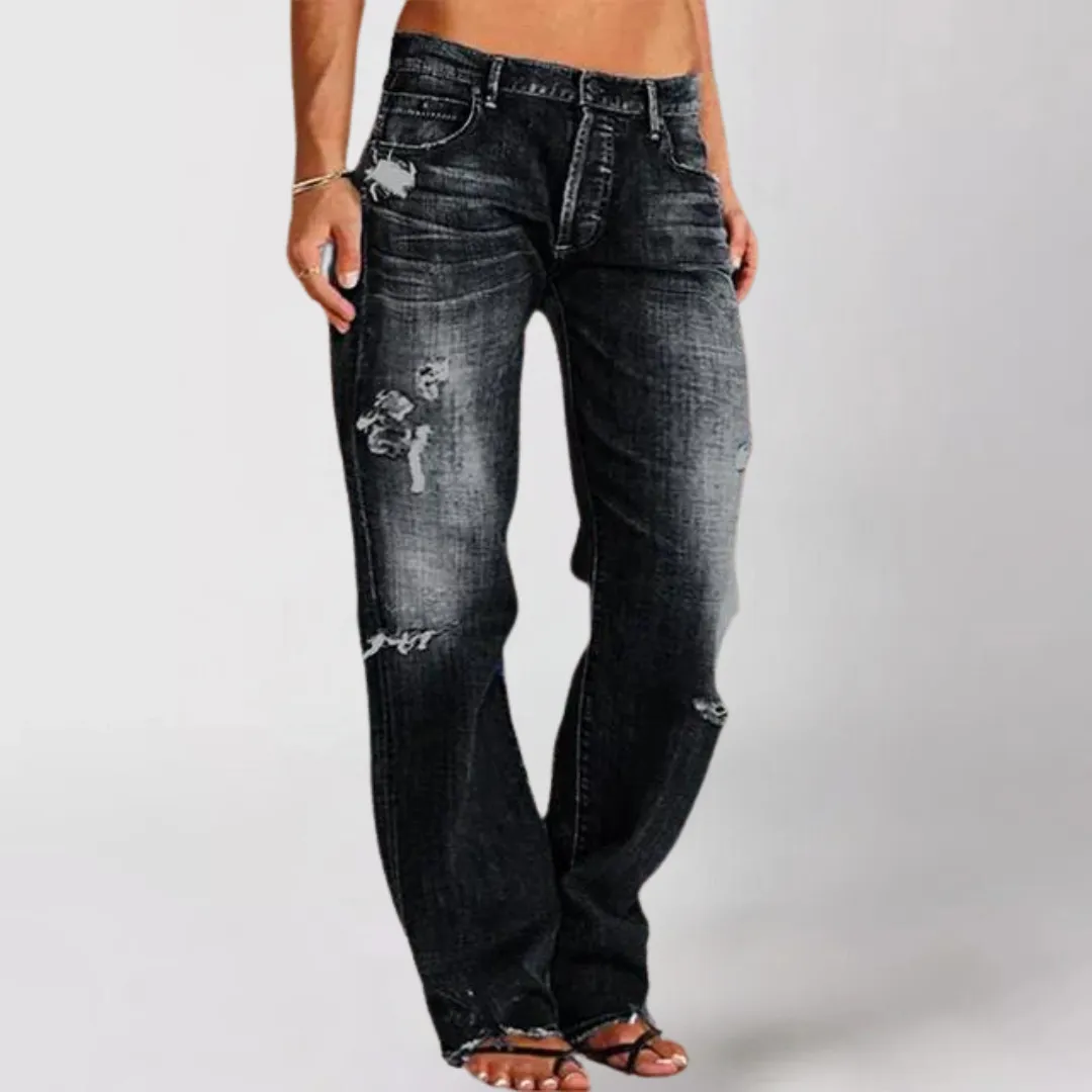 Olivia | Vintage Straight-Leg Jeans | Casual Style | Denim Stretch