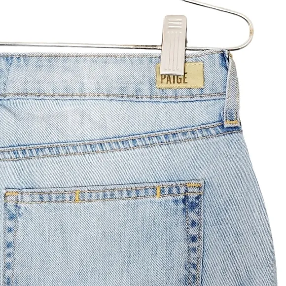 Paige Jeans Denim Jimmy Jimmy Crop Light Wash Boho Western Coastal Cowgirl Sz 26