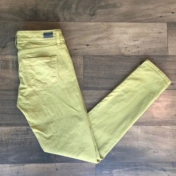 PAIGE Skyline Ankle Peg Jeans in Green 26