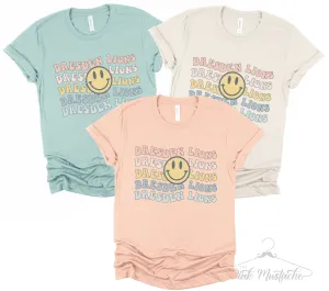 Pastel Smiley Dresden Lions Soft Style Spirit Tee / Toddler, Youth, and Adult Sizes
