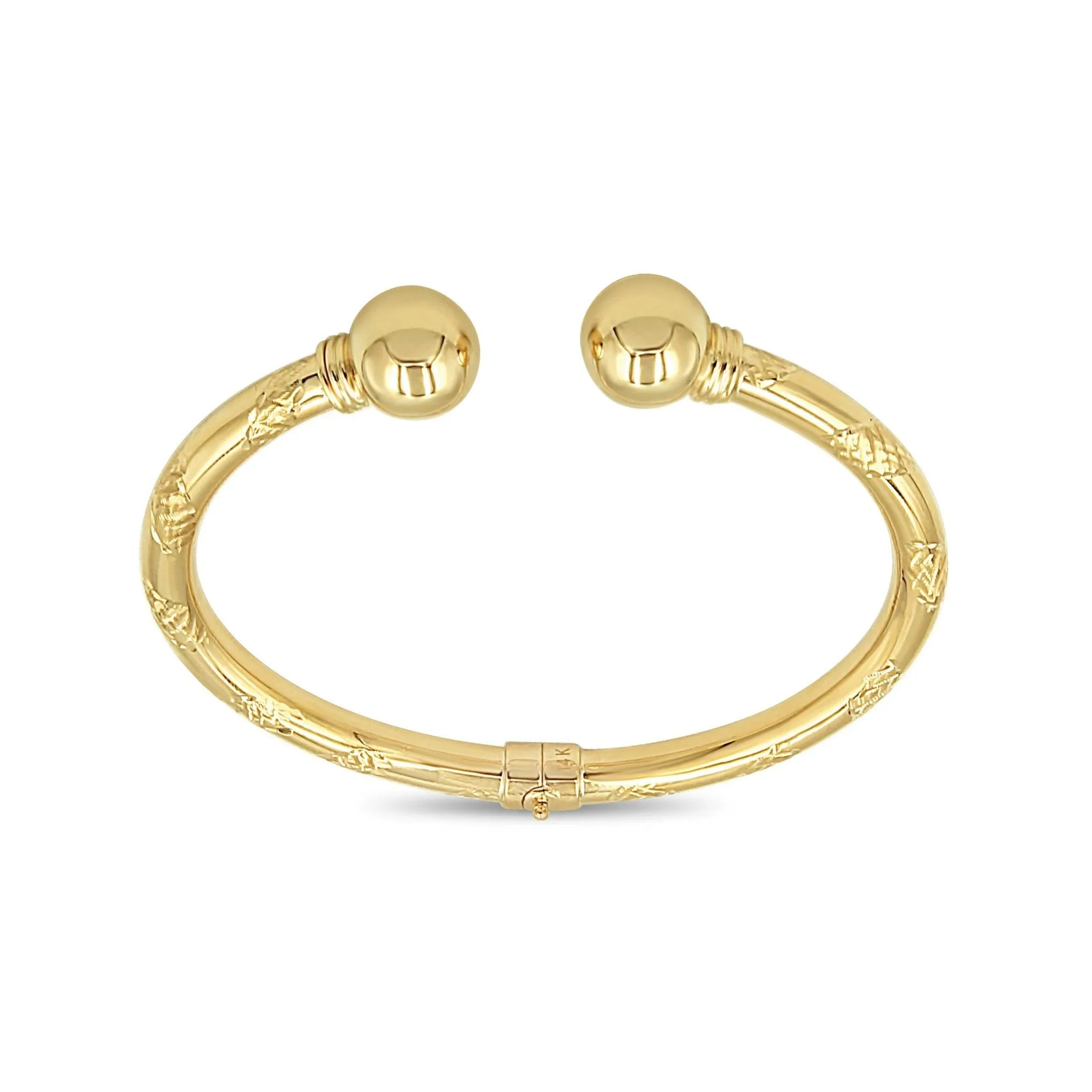 Polished Cuff Bracelet in 14k Gold
