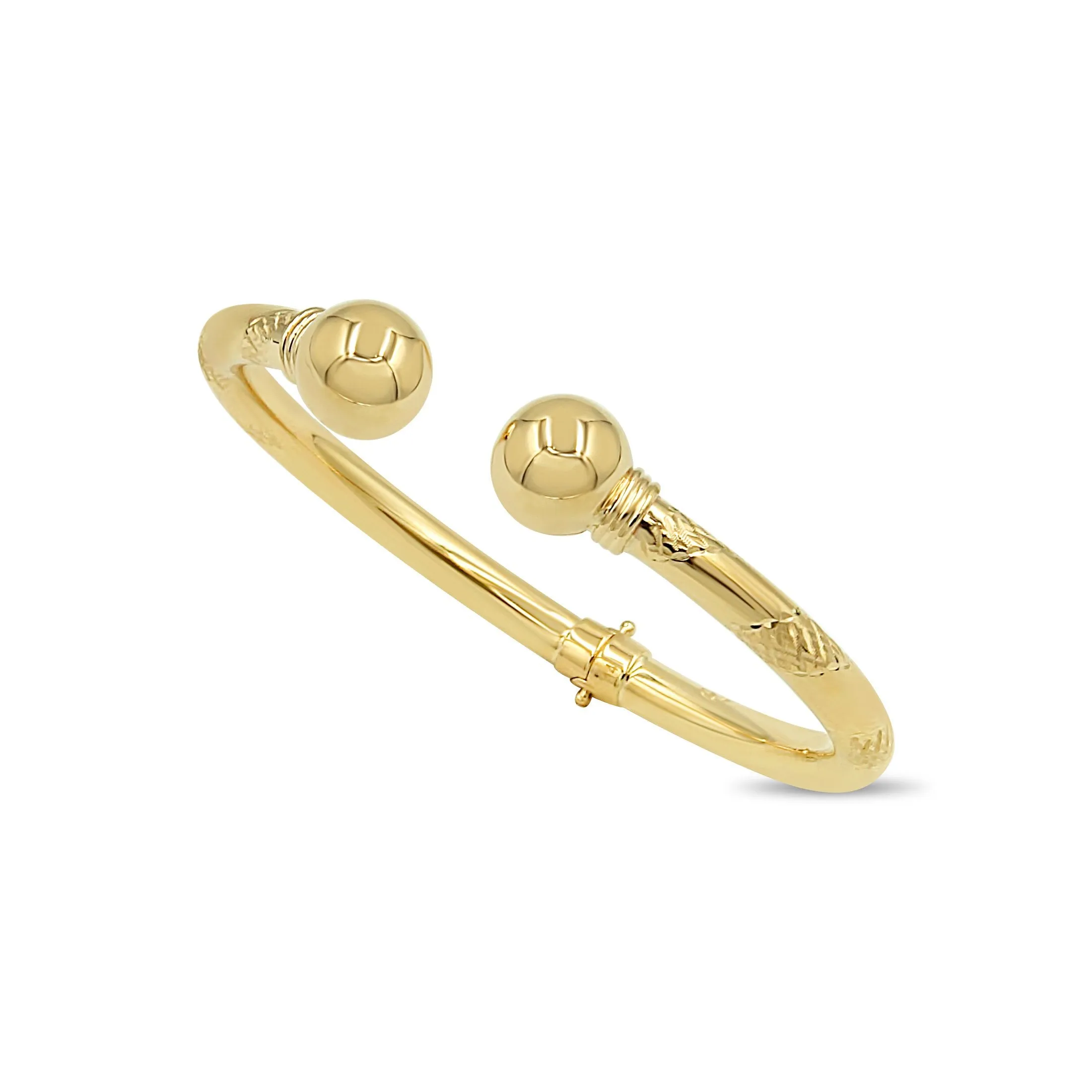 Polished Cuff Bracelet in 14k Gold
