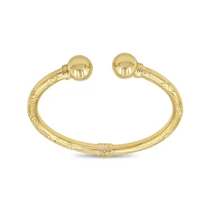 Polished Cuff Bracelet in 14k Gold