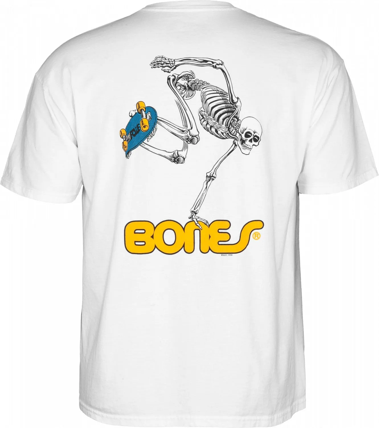 Powell Peralta - Skateboarding Skeleton Tee White