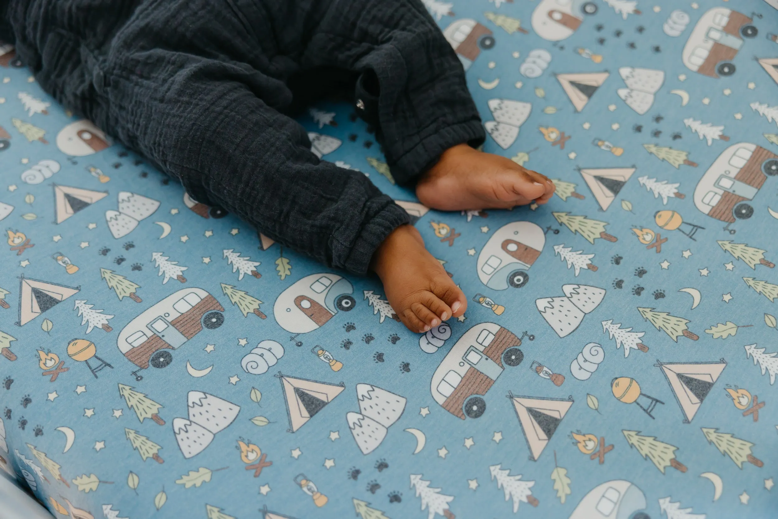 Premium Knit Fitted Crib Sheet - Bridger